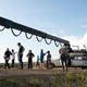 A camera crane and the Ecto 1